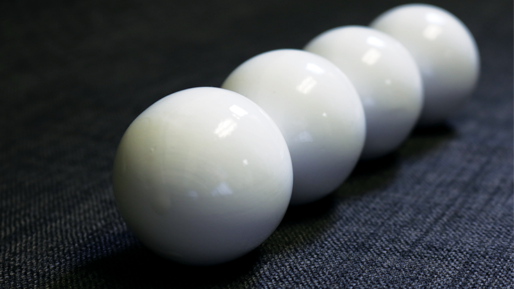 Wooden Billiard Balls (2" White) by Classic Collections - Trick