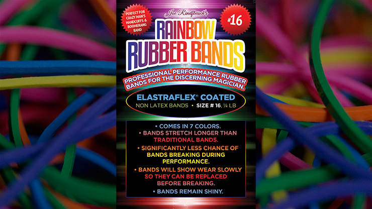 Joe Rindfleisch's SIZE 16 Rainbow Rubber Bands (Combo Pack) - Trick