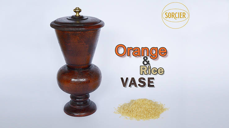 Orange and Rice Vase by Sorcier Magic
