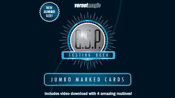 E.S.P. Jumbo Testing Cards (Gimmicks and Online Instructions) by Vernet Magic - Trick