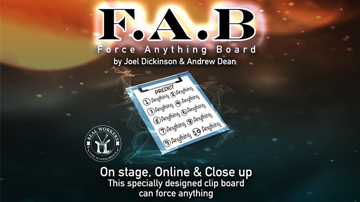 FAB BOARD A5/BLUE (Gimmicks and Online Instruction) by Joel Dickinson & Andrew Dean - Trick