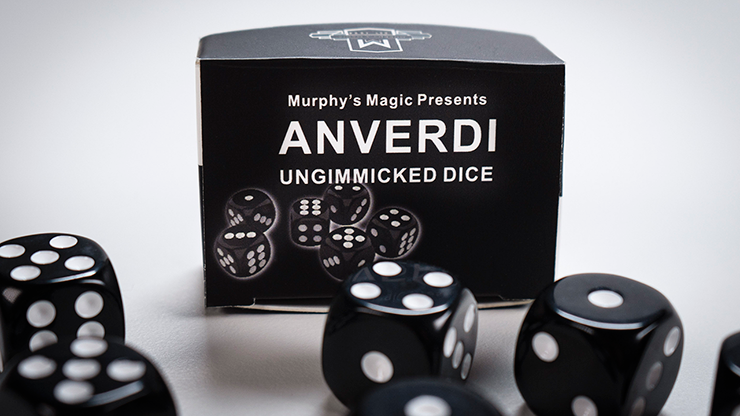NON GIMMICKED DICE 6 PACK/BLACK by Tony Anverdi - Trick