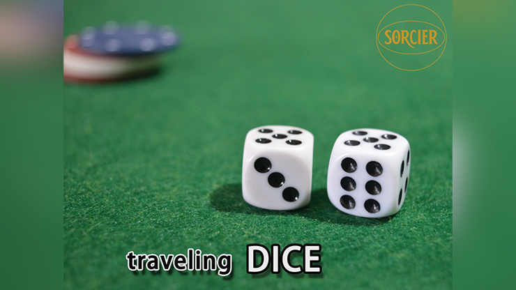 Traveling Dice WHITE by Sorcier Magic - Trick