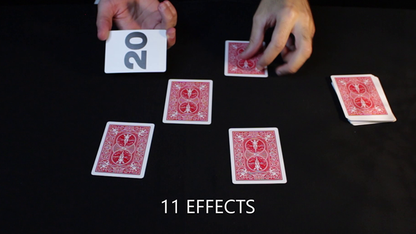 Bicycle Special NUMBERS Red Playing Cards (plus 11 Online Effects)