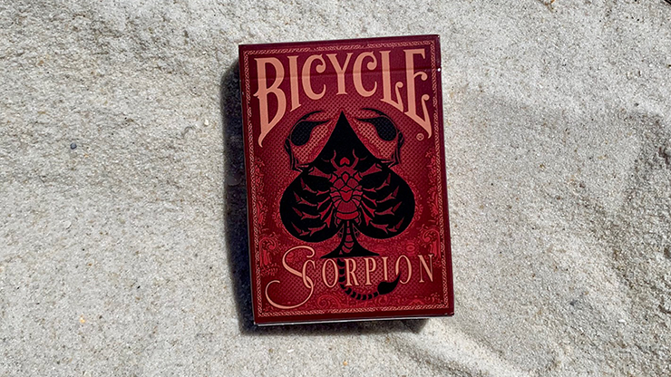 Gilded Bicycle Scorpion (Red) Playing Cards