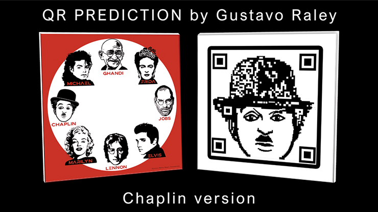 QR PREDICTION CHAPLIN (Gimmicks and Online Instructions) by Gustavo Raley - Trick