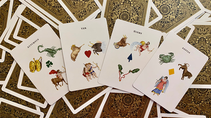 Gilded Astrological Hodges Playing Cards