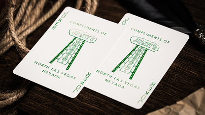 Jerry's Nugget (Felt Green) Marked Monotone Playing Cards