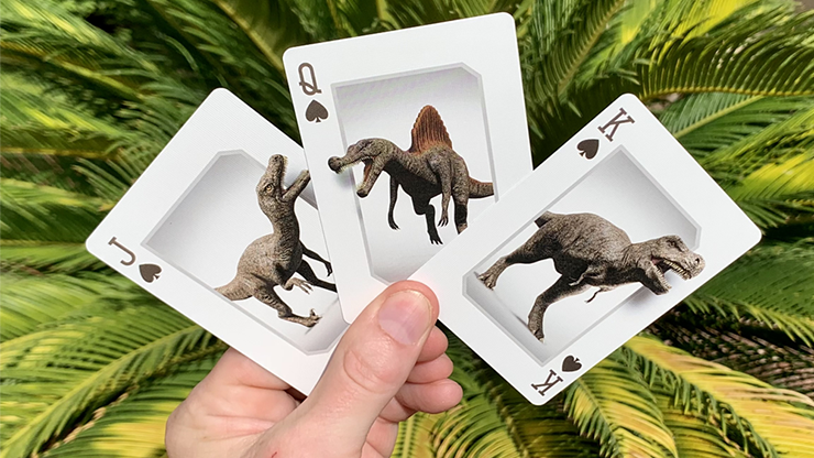 Gilded Bicycle Dinosaur Playing Cards