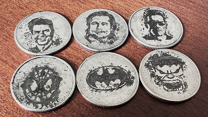 COiN ARTIST Quarter Super Hero/Celebrity (6 coins per pack) by Mark Traversoni and iNFiNiTi