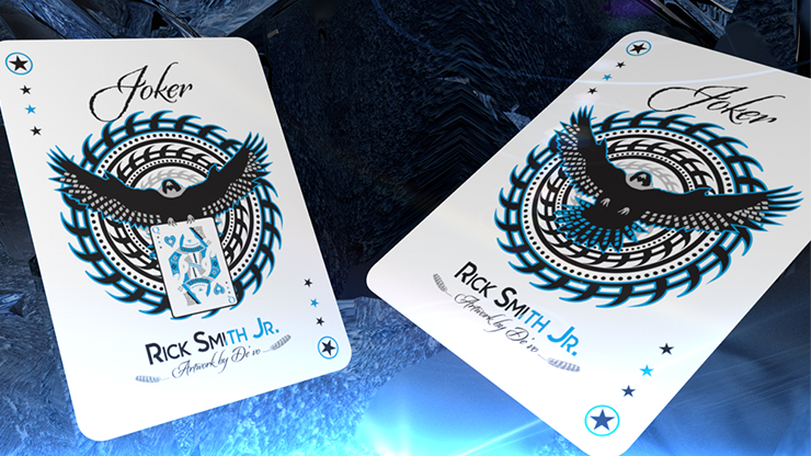Ice Falcon Throwing Cards (Foil) by Rick Smith Jr. and De'vo