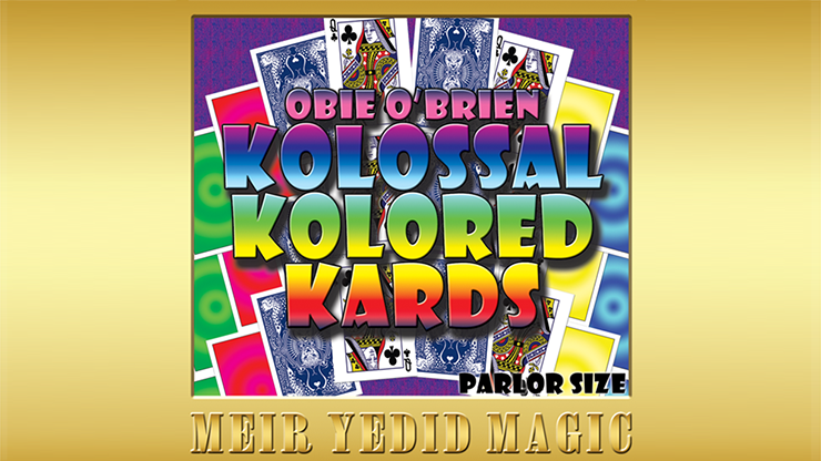 Obie O'Brien Kolossal Kolor Cards Parlor Size (Gimmicks and Online Instructions) - Trick