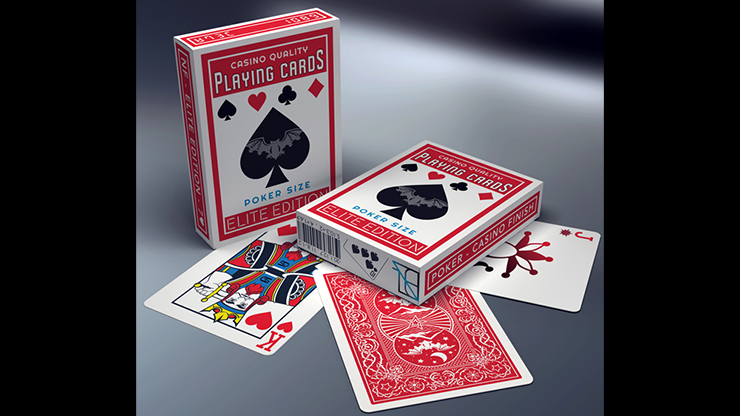 Elite Night Flight (Red) Marked Playing Cards by Steve Dela