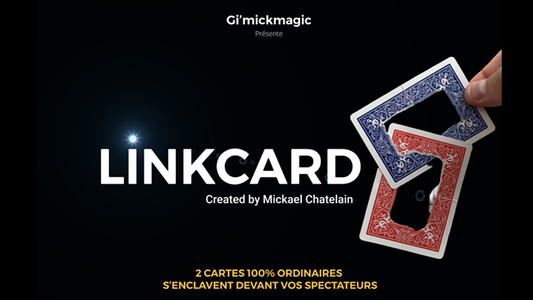 LinkCard BLUE (Gimmicks and Online Insruction) by Mickaël Chatelain - Trick