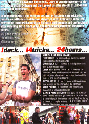 1 Deck 14 Tricks 24 Hours Volume 2 by Matthew J. Dowden & RSVP - DVD